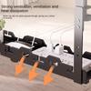 No Drilling Under Desk Wire Management Tray Retractable Cable Organizers In Home Office PC Router Data Wire Metal Storage Rack