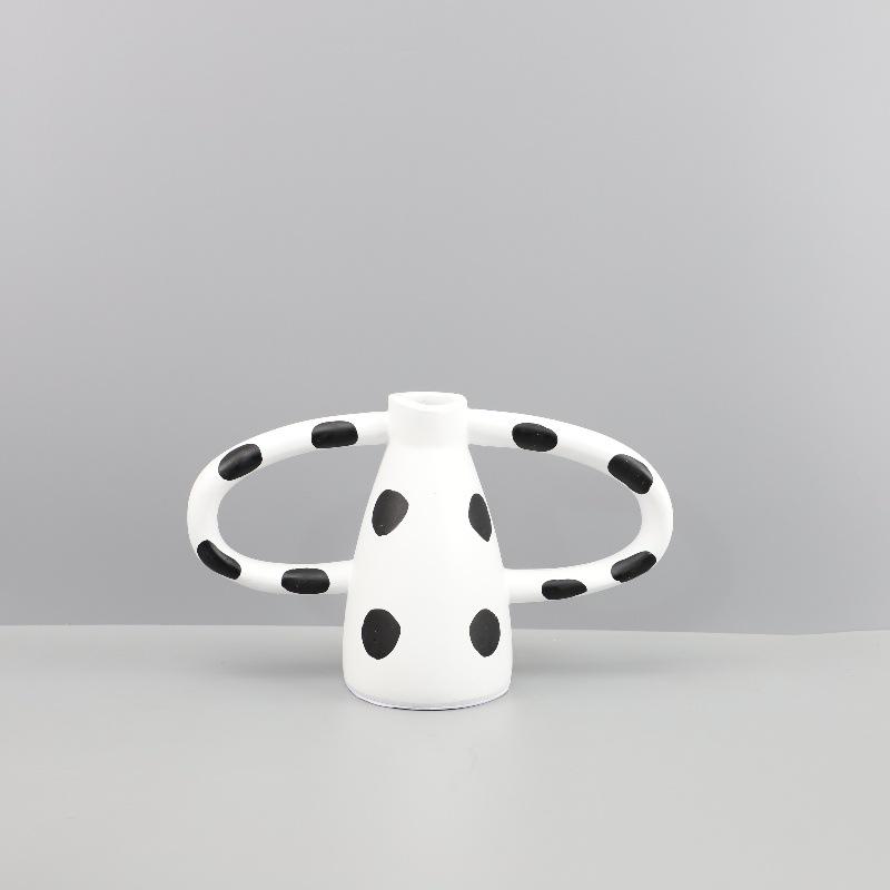 

Европейская ваза из смолы в горошек с цветочным узором: Креативное украшение для дома для прихожей и гостиной