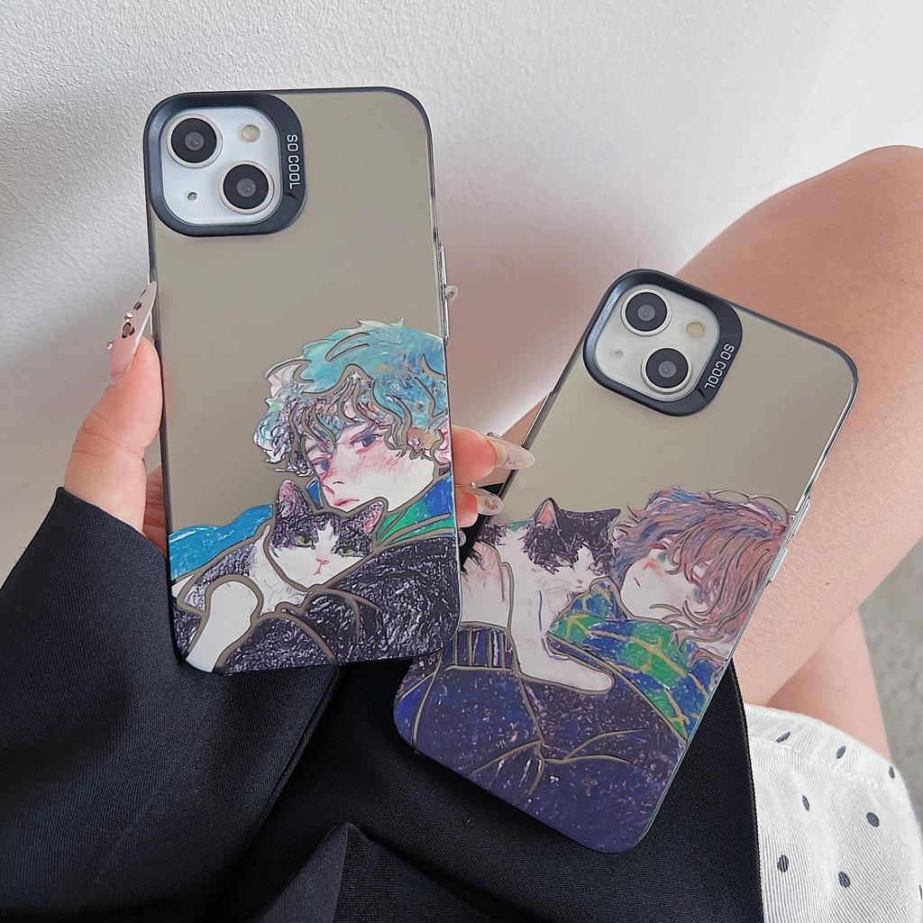 Laser Boy Hund Silikonhülle für Xiaomi Redmi Note 12 11 Samsung A54 A24 A14 Oppo A78 A58 A38 Tecno Spark 10 30C Funda Bemalte Hülle Weiche TPU Stoßstange