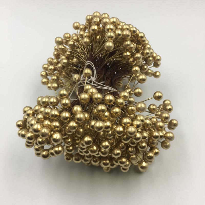 8mm Double-Headed Berry Branches for Christmas Wreaths & Wedding Candy Box Decor