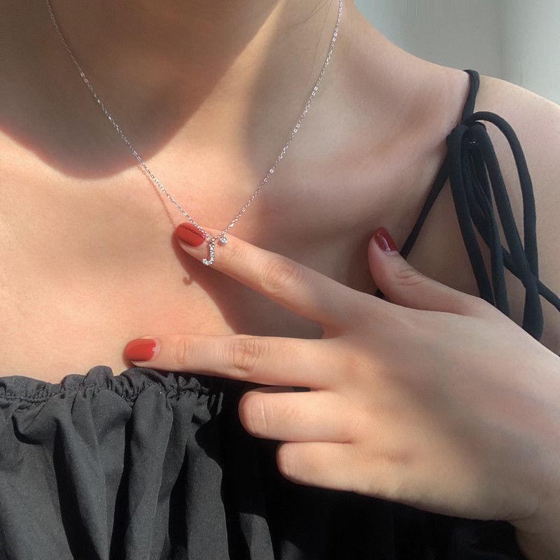 Geometric Pendant Necklace With Large And Small Squares