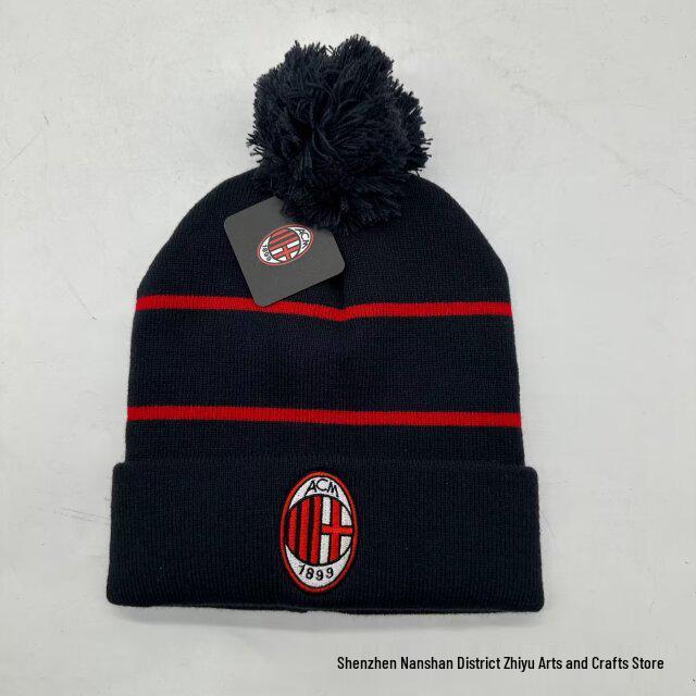Real Madrid Paris Juventus Chelsea Knit Hat: Warm Woolen Pom-Pom for Autumn/Winter