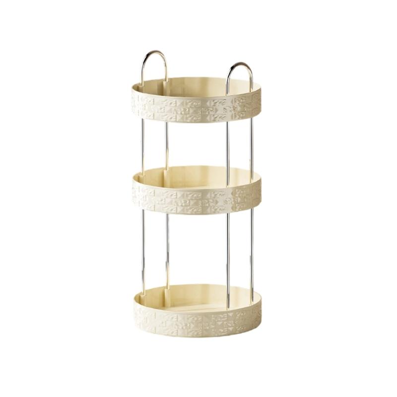 360 Degree Rotating Storage Tray Cosmetic Accessories Organiser Kitchen or Bathroom Organization Solution