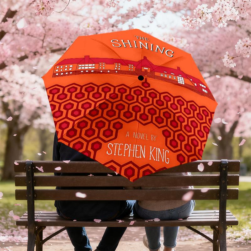 1PC The Shining Stephen King Umbrella-8-Rib Reinforced, Automatic Open, Lightweight & Durable, Cute Fashion Accessory for Outdoor, D2633