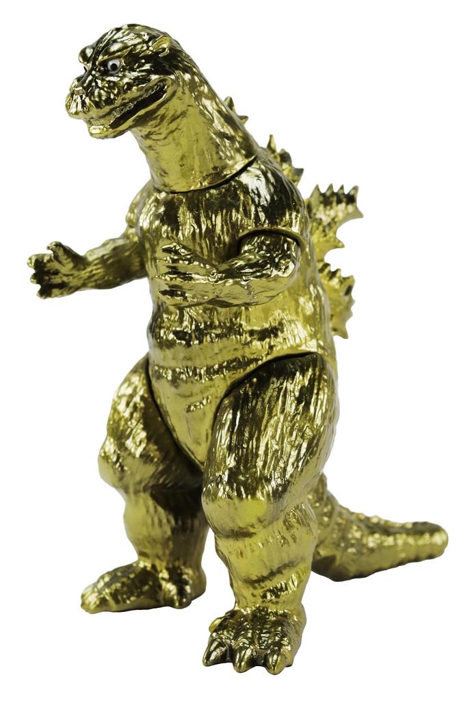 Character Content Production Medium Size Series Godzilla Plated Paint Gold Approximately 120mm PVC Soft Vinyl Figure (Ccp) [13th Edition] (1954) Ver.