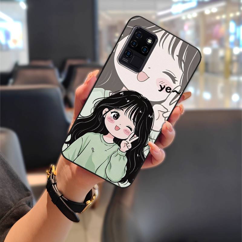 Back Cover Silicone Phone Case For Oukitel C21 Durable Phone Pouch Dirt-resistant Graffiti Full Wrap Cute Anti-dust TPU