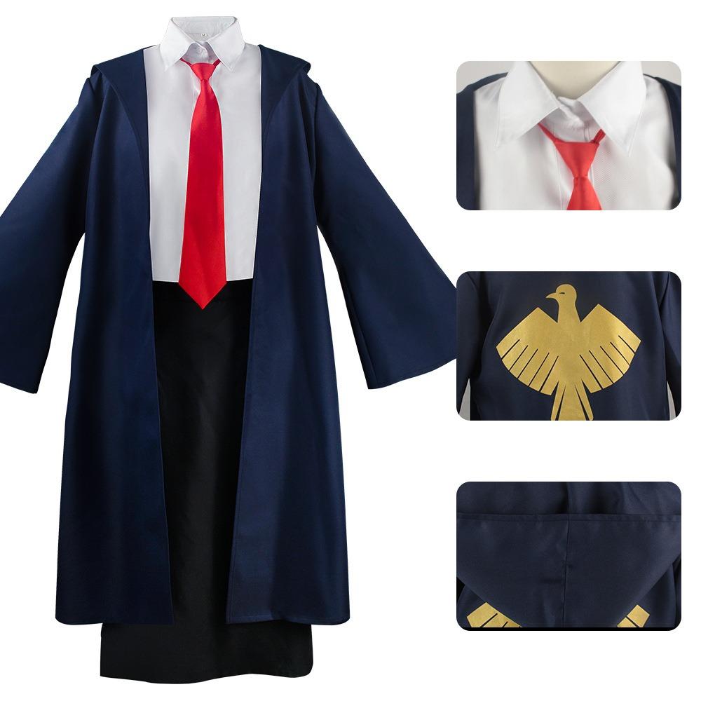 Cosplay Mashle Magic Muscles Lemon Irvine Cosplay Kostüm Perücke Adler Rob Trench Kopfbedeckung Schuluniform Tägliche Mashle Outfits Für