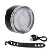 Bike Warning Tail Light Waterproof USB Rechargeable Ultra Bright Round Rear Lights for Road BikesWhite