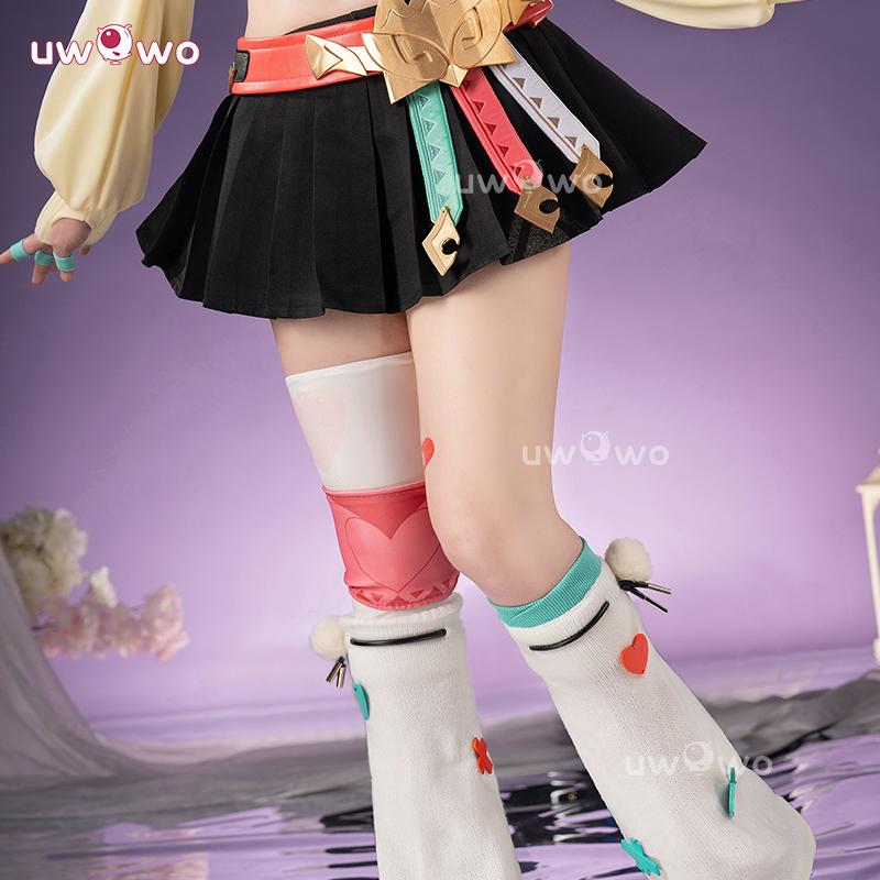 Serie Cosplay Collab Varesa UWOWO: Costume Cosplay Varesa del Gioco Genshin Impact Con Copricapo Costume di Halloween