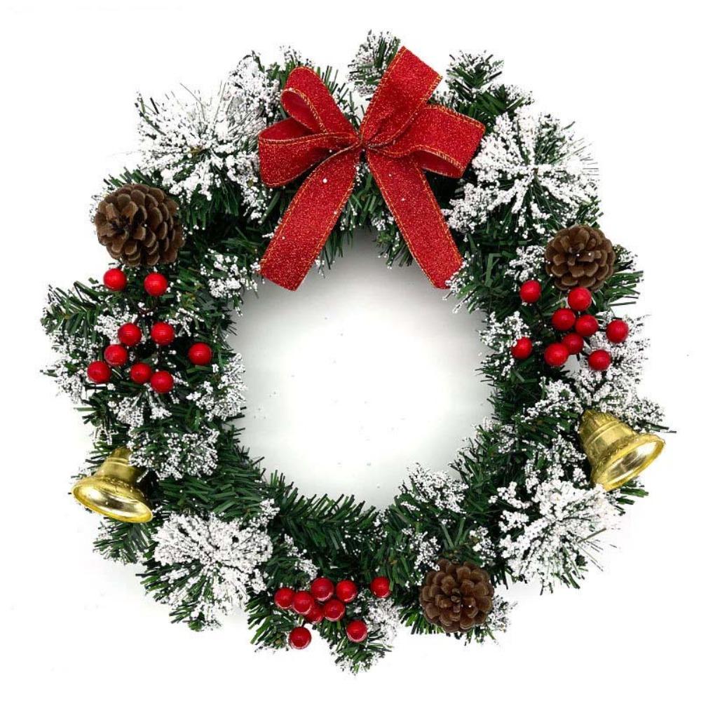 Red Berry Christmas Wreath 20/30/40cm Window Hanging Decor Pendant Xmas Tree Garland  Shopping Mall