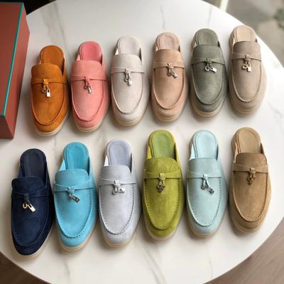 Modedesign Wildleder-Loafer Herren Sommer Flache Mokassins Bequeme Luxus-Loafer aus echtem Leder für Herren Casual Damenschuhe