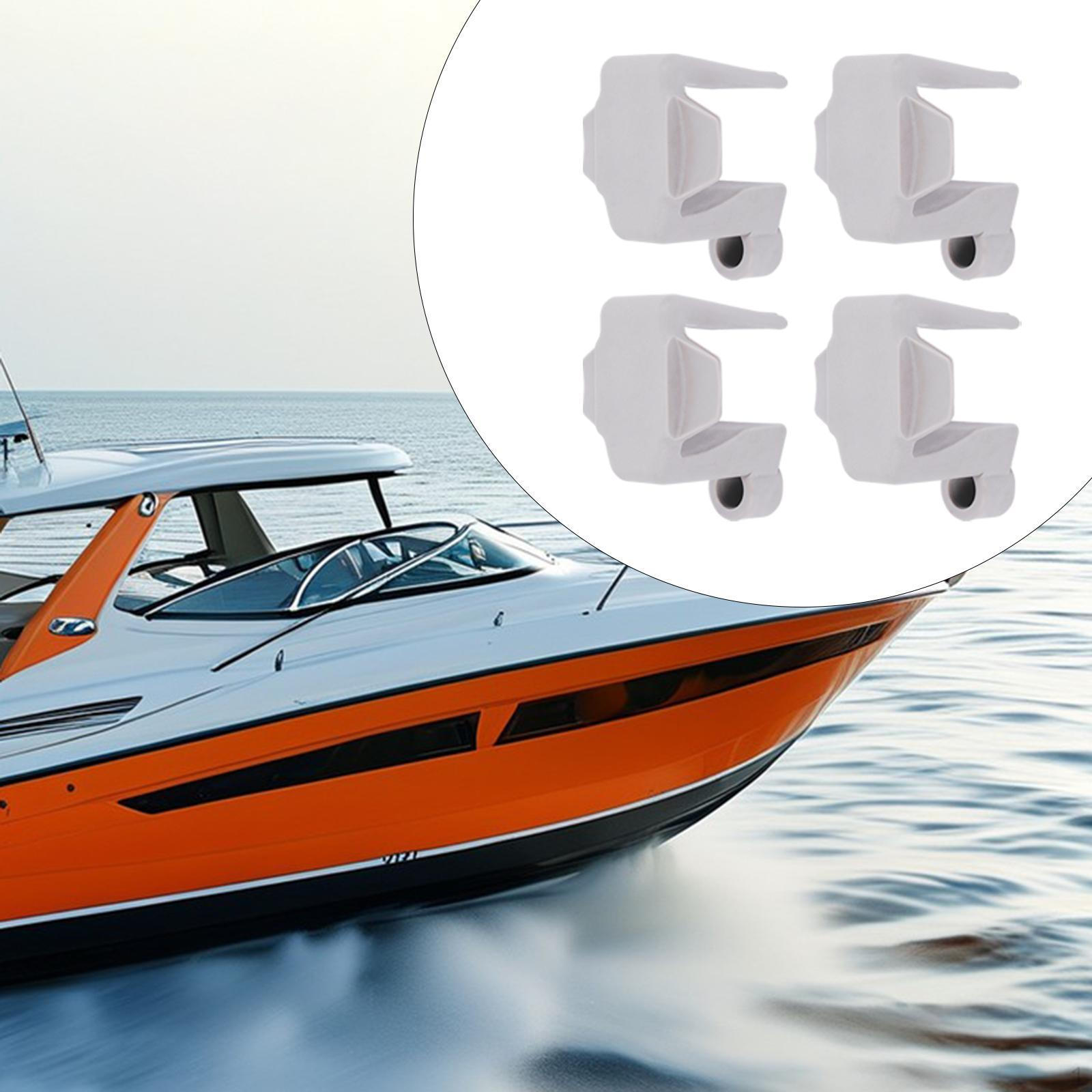 

4 шт. зажимов для швартовных канатов 3/8 дюйма, подвески зажимов для кранцев серый