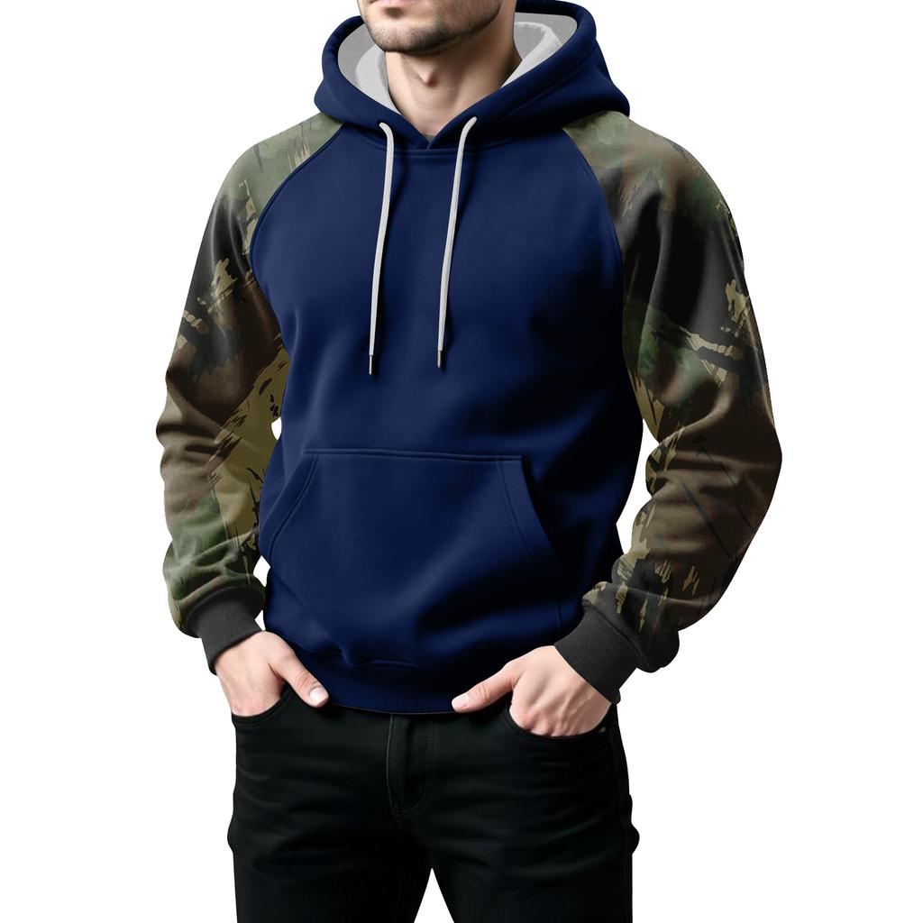 Men's Camouflage Sweatshirt Hoodie Men's Sports Large Size Casual Sweatshirt