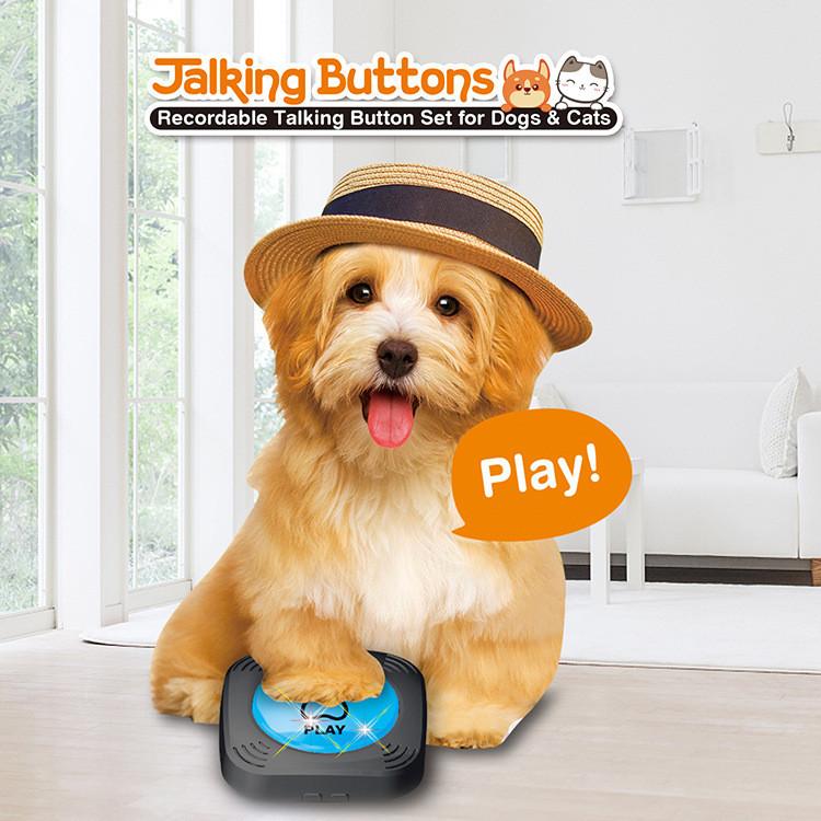 Interactive Talking Pet Training Toy Plastic Dog Buttons Set For Teaching Your Dog To Talk