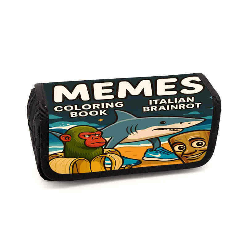 Brain Rot Pencil Case Animation Peripheral Storage Bag Stationery Pencil Case