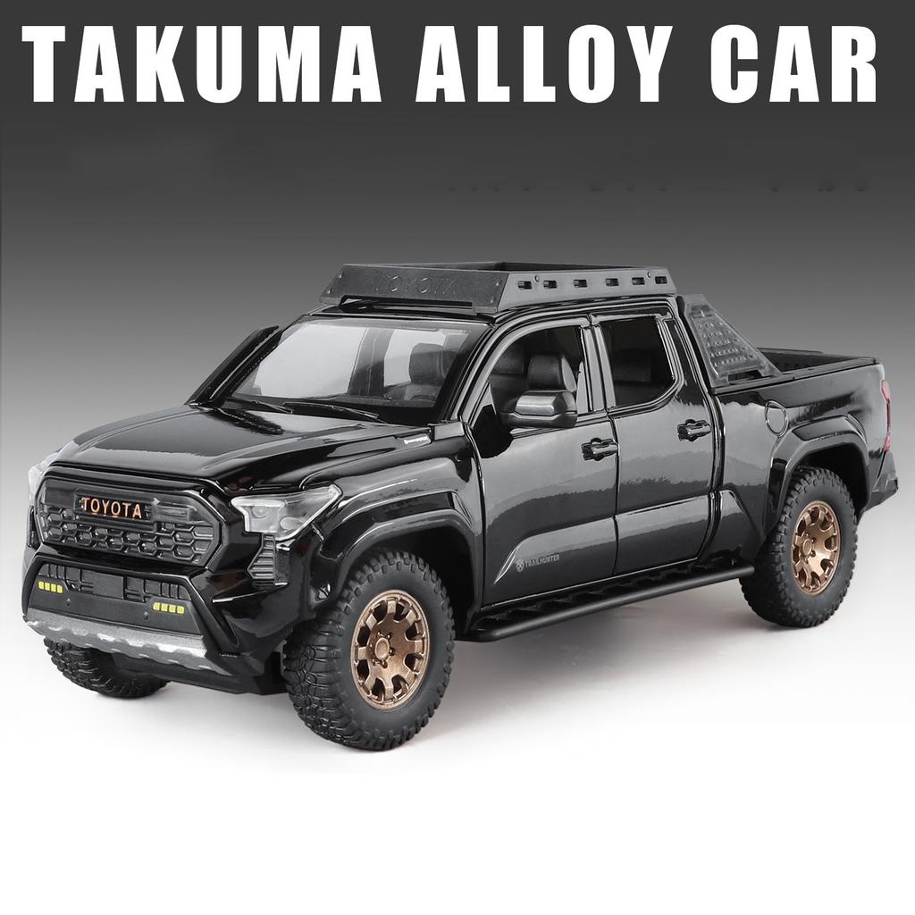 1/24 Toyota Tacoma Picku Wagon Alloy Model Car Toy Diecasts Casting Sound and Light Car Toys for Children Vehicle