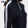 FILA Women's Casual Half-Placket Knitted Sweater