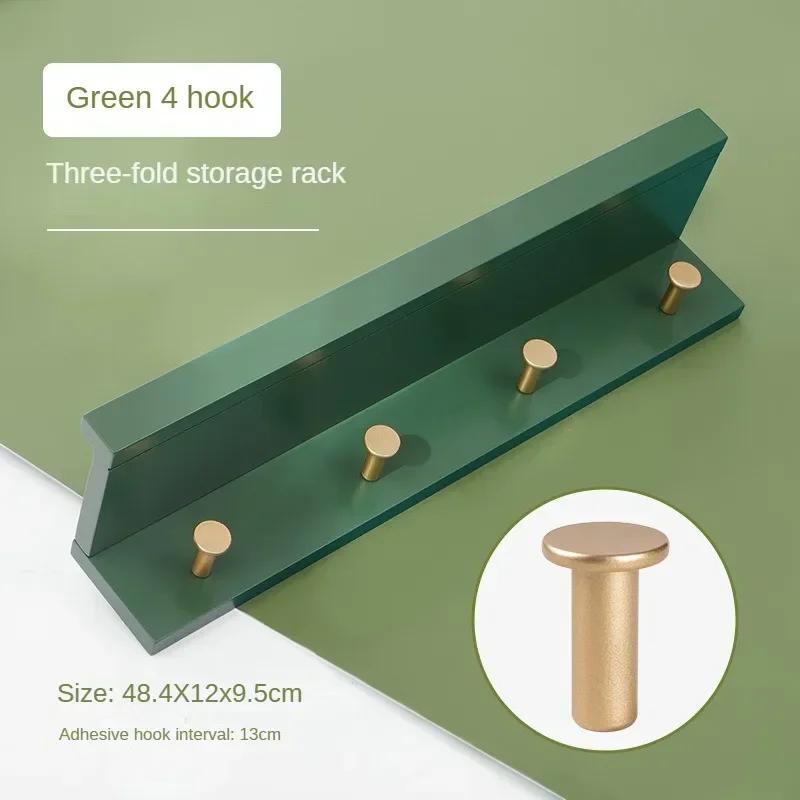 Solid Wood Wall Clothes Hanger Coat Rack Clothes Hanger Dressing Creative Entrance Hall Living Room Furniture Wall Storage Rack