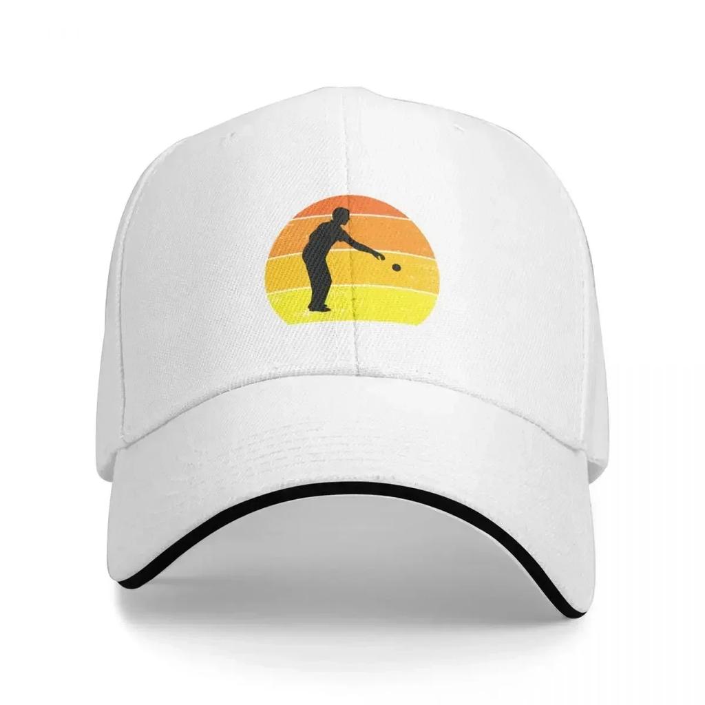 Casquette de baseball rétro vintage pétanque humoristique avec inscription amusante pour joueur de pétanque, boule et bocce, noire, golf femme homme