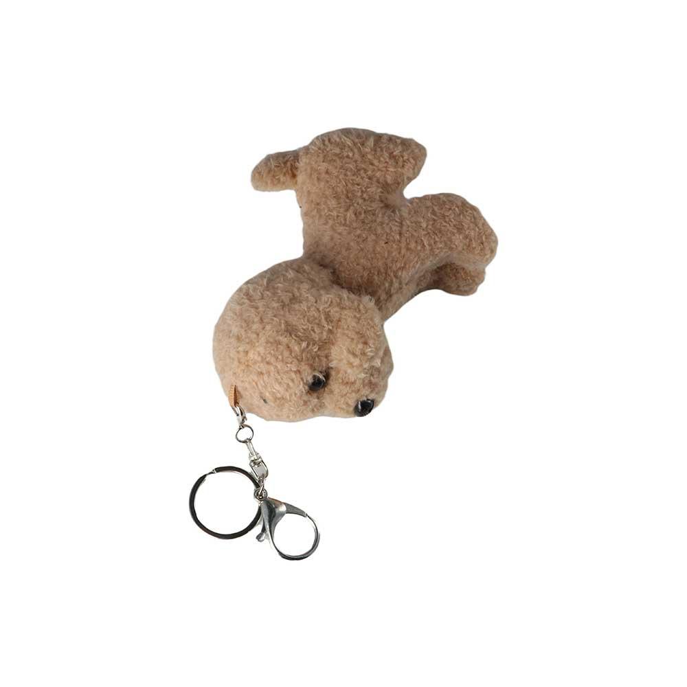 Kids Toys Key Holder Stuffed Animals 12cm Dog Key Rings Dog Plush Toys Dog Keychain Small Pendant