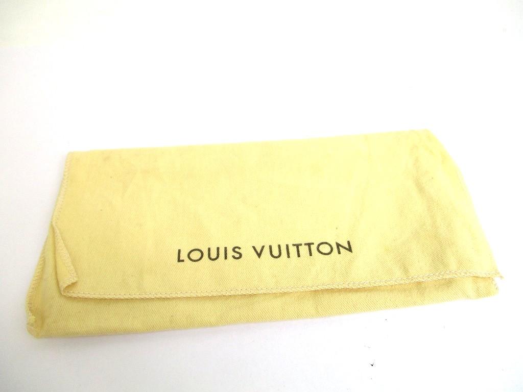 Autentisk LOUIS VUITTON Monogram Mini Navyblå Lærred Trefoldet Pung International #b081 Sælger renoveret