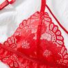 European, American and Dongfeng Sexy Seduction Lace Embroidery Sexy Underwear Red Suspender Sex Bra Underwear Set