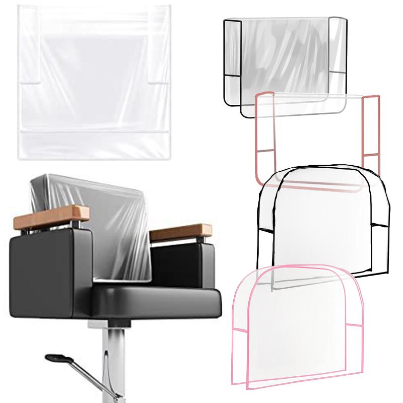 1Pcs Salon Chair Cover Pvc Clear Hairdressing Chair Covers Protectors Universal Waterproof Barber Chair Back Covers Round/Square