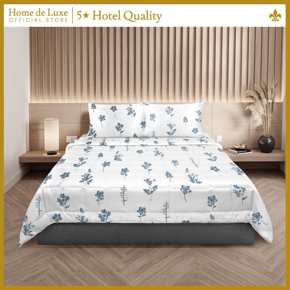 [Classic Collection 4in1 Comforter Set] Home de LuxeComforter Blanket Set - 1 Fitted Sheet, 1 Comforter Blanket & 2 Pillowcases -  New Designs
