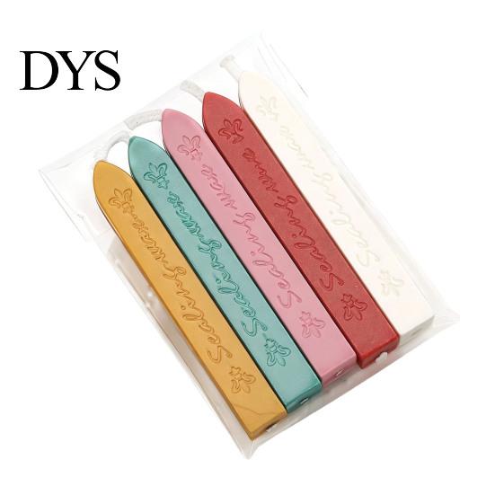 Wax Sealing Sticks for Crafts 5PCS Sticks, with Wicks, Classic Color Seal Stamp Accessories Strips, Envelope And Vintage Craft Decor Professional