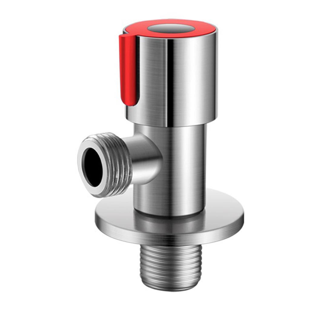 Stainless Steel Triangle Valve Hot And Cold Water Stop Valve Copper Core Bathroom Kitchen Toilet Sink Replacement Tool