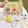 Sanrio Hello Kitty Kawaii Little Angel Collection Line Cinnamoroll Animation Design Animation Merchandise Figure Key Ring Pendant Bagpack Decoration