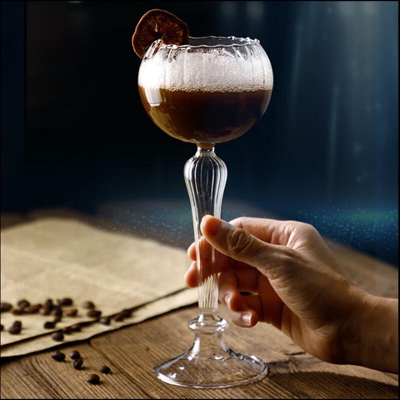 Shangqi High-Foot Flower Cocktail/Champagne Glass Set