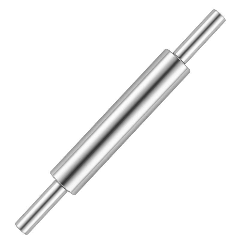 Stainless Steel Seamless Rolling Pin for Dough, Dumplings, and Noodles