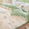 Duvet Cover Set for Double Bed 100% Cotton Quilt Cover Comforter Covers with 2pc Pillowcase Luxury Flower Printed Bedding Set