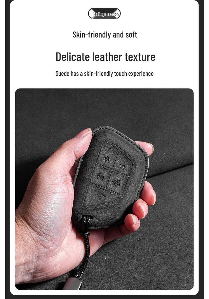 Cadillac Key Case: Compatible with CT5, CT4, Lyriq, XT4, XT5, and XT6 Key Fob Pouches.