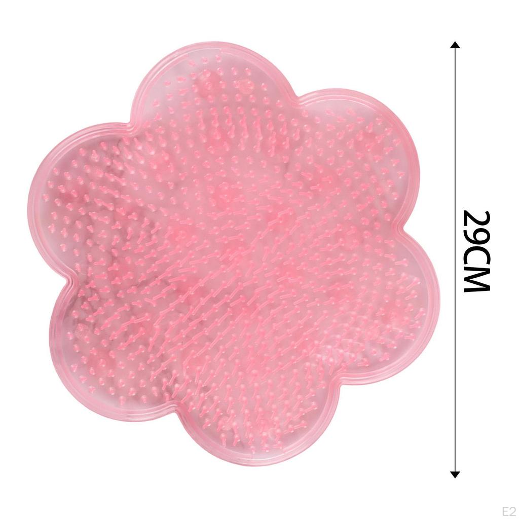 Back Scrubber with Suction Cups Silicone Bath Massage Pad, Exfoliating ,Anti Slip Bathtub Clean