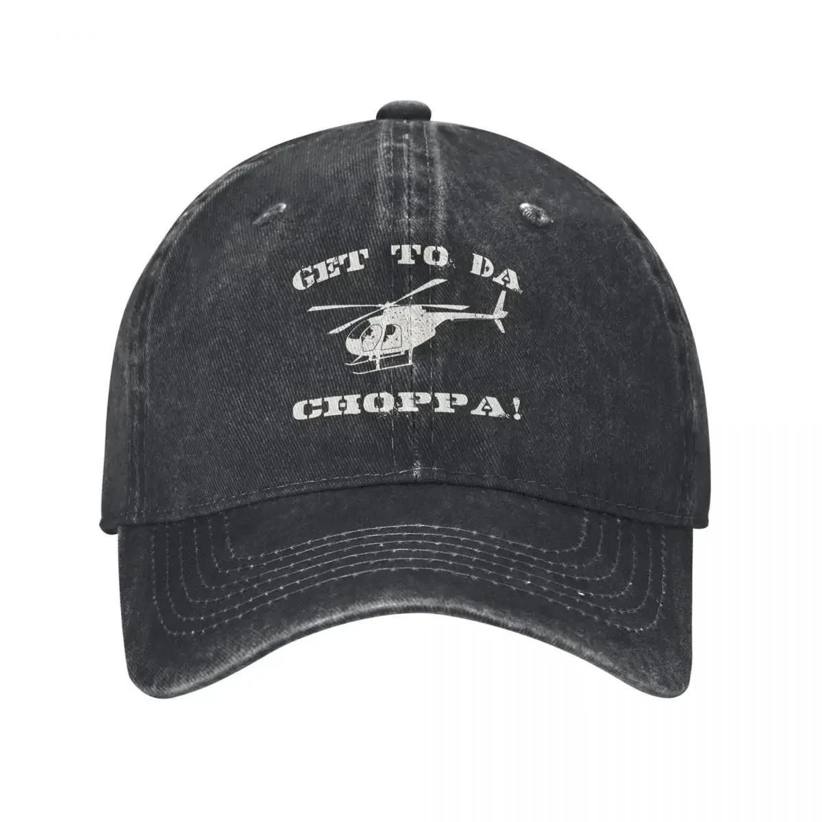 Vintage Movie Blain Baseball Cap Unisex Style Distressed Denim Washed Headwear Get To Da Choppa Activities Adjustable Caps Hat One Size