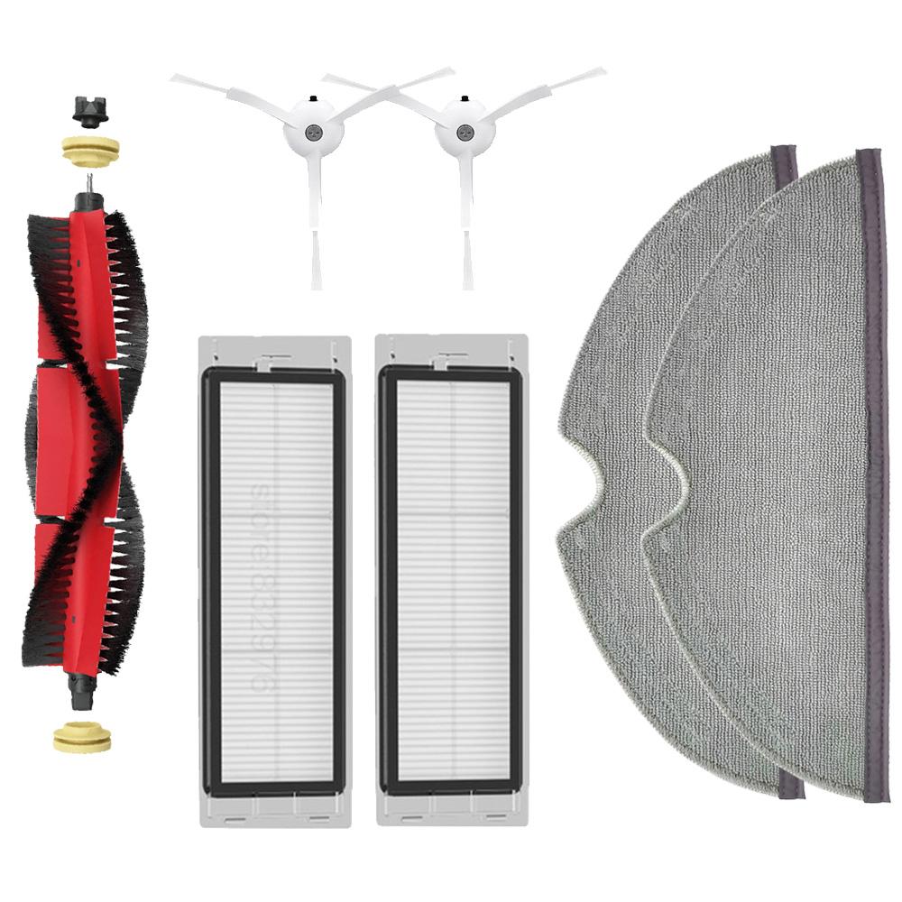 Zubehör für Xiaomi Roborock S5 Max S5 S50 S6 S6 Maxv Staubsauger-Ersatzteil-Ersatzset, Rollenbürste, Hauptbürstenabdeckung, HEPA-Filter, Wischlappen