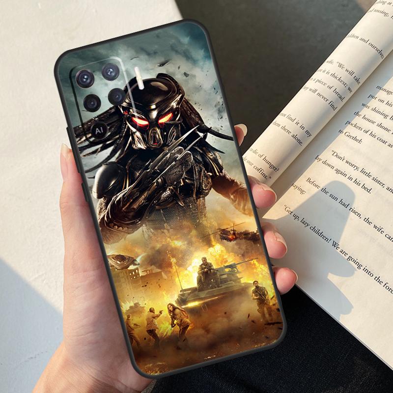 Alien Predator Case For Oppo A54 A74 A94 A17 A57 A77 A76 A16 A96 A18 A60 A80 A40 A38 A58 A78 A98 A15 A5 Pro
