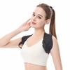 Black Open Shoulder Beauty Back Strap Chest Hunchback Corrector Breathable Invisible High Elastic Belt for Posture Support