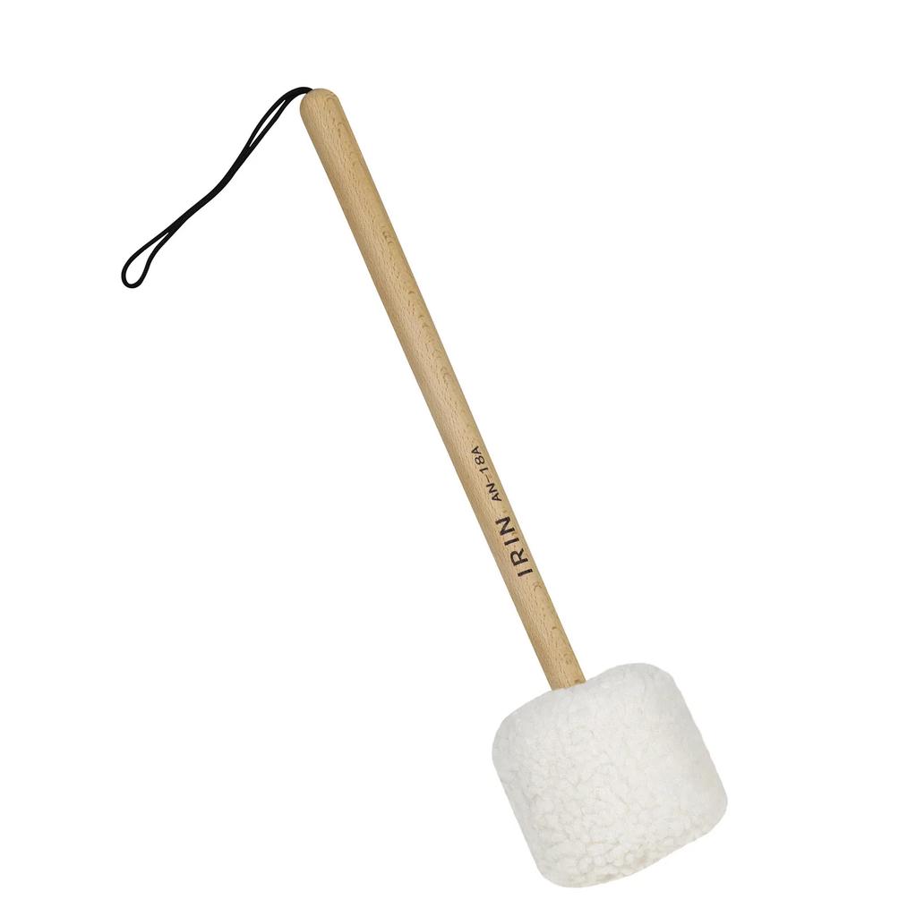 Professional Songbo Hammer Beech Plush Mallet Sound Therapy Gong Hammer Lamb Plush Head Beech Wood Handle Percussion Accessories