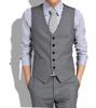 Spring & Autumn Men's Korean Slim Fit Grey Suit Vest - Trendy Style