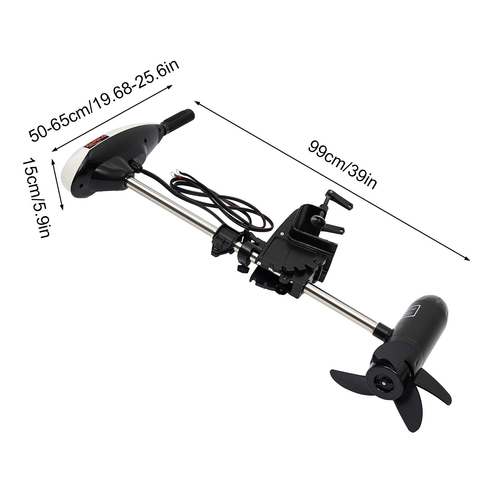 12V 660w 65LB Thrust Electric Outboard Trolling Motor Fishing Boat Kayak Engine Brush Motor