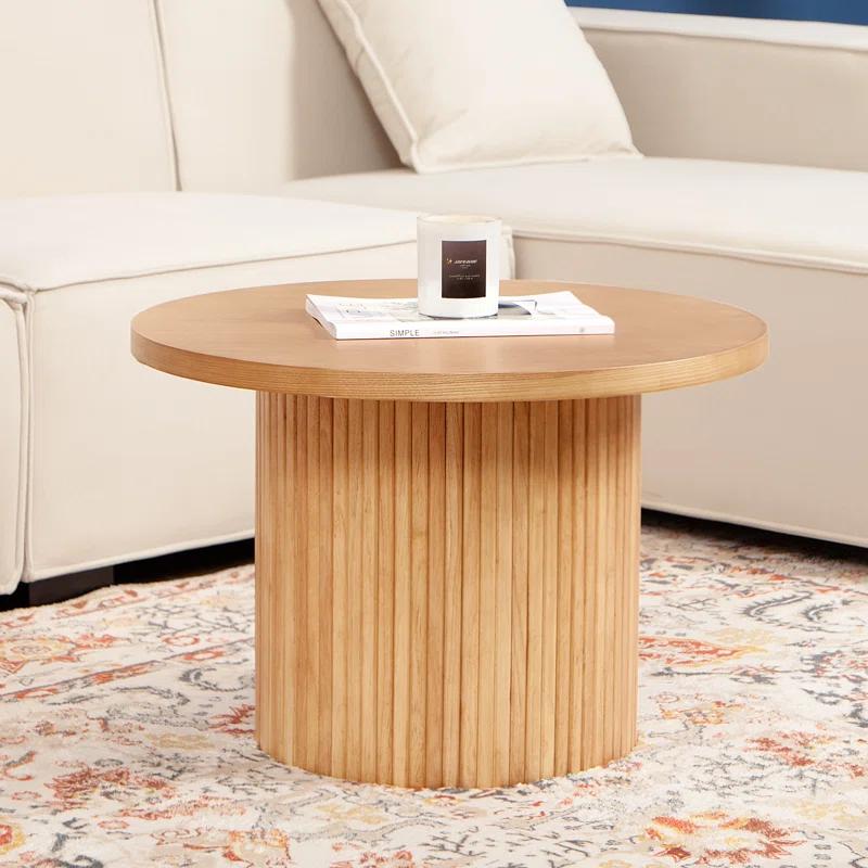 Solid Wood Round Coffee Table