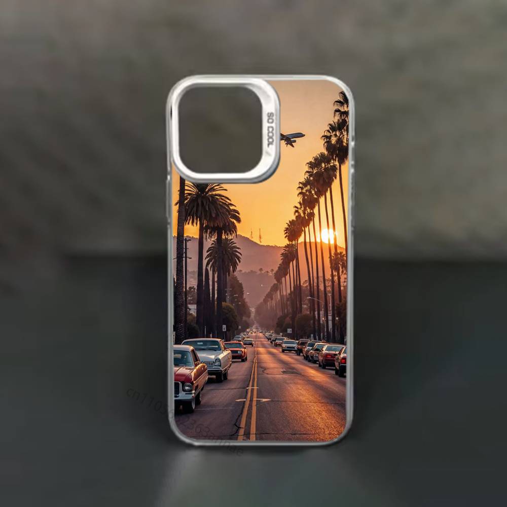 Travel Los Angeles California phone Case for iPhone 17 11 12 Pro Max Plus Mini Air SE  16e 14 15 16 13 Soft Shell