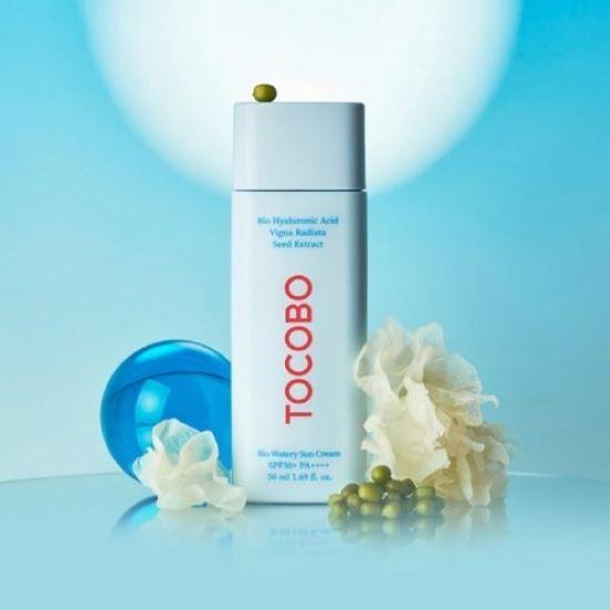 Tocobo Bio Watery Sun Cream SPF50+ PA++++ 50ml + Cica Calming Sun Serum SPF50+ PA++++ 10ml Set