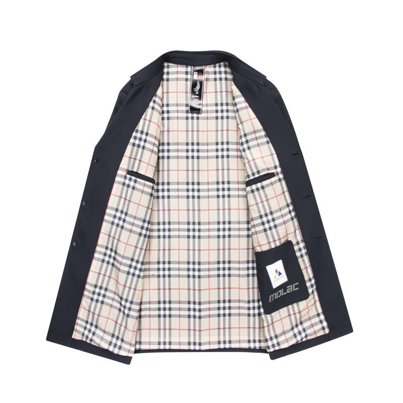 Men's Business Casual Mid-length Windbreaker Jacket