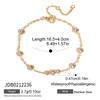 Youthway Delicate Tiny Zircon Bracelet For Women Minimalist 18K Gold PVD Plated Stainless Steel Bracelet Fashion Jewelry Gift
