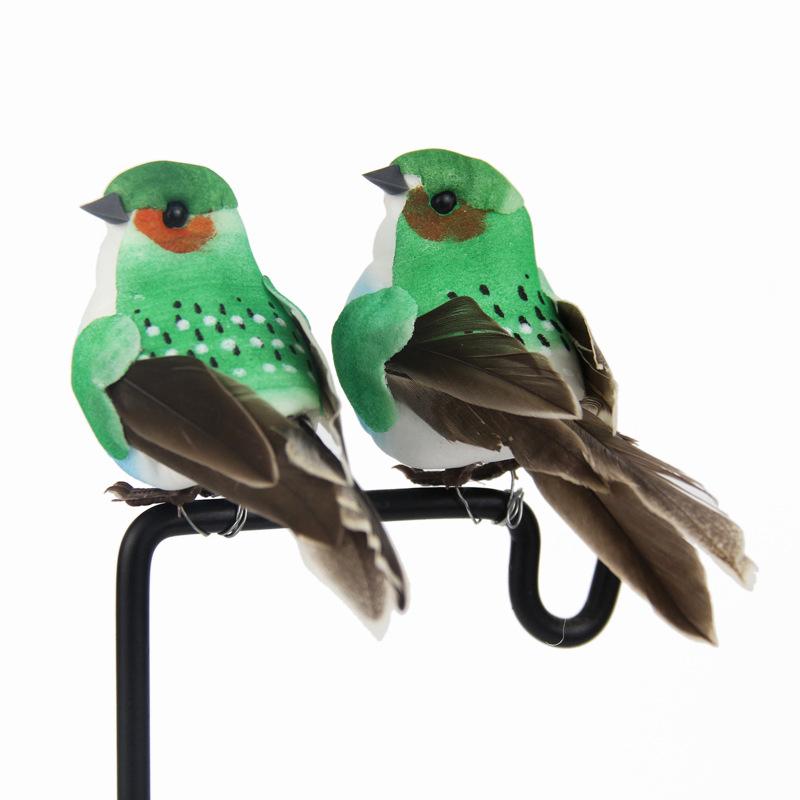 1pcs Cute Artificial Birds Fake Foam Animal Simulation Birds Models Tit DIY Craft Home Garden Ornament Decoration