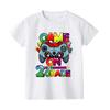 Game On First Grade Shirt Back To School Tee for Gamers 1st Day of School for Boys Truck Print Summer Kids Short Sleeves Top